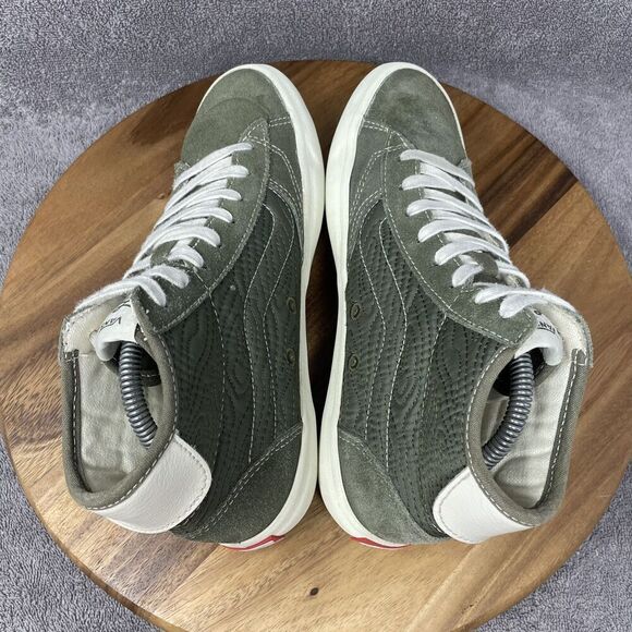 Vans The LIzzie Quilted High Top Sneakers Women's 9.5 Grape Leaf Green Shoes - Picture 5 of 9